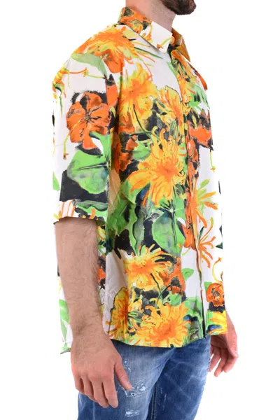 Msgm Shirts Multicolor In White