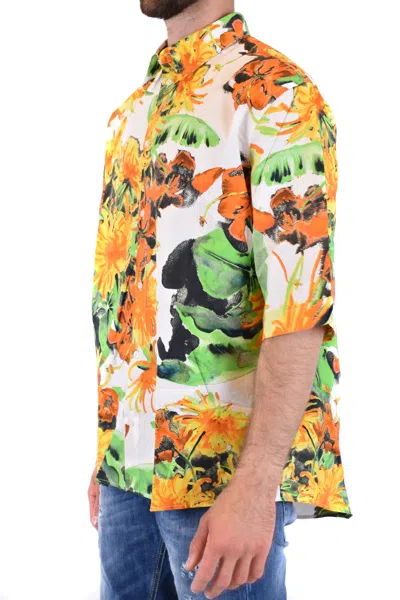 Msgm Shirts Multicolor In White