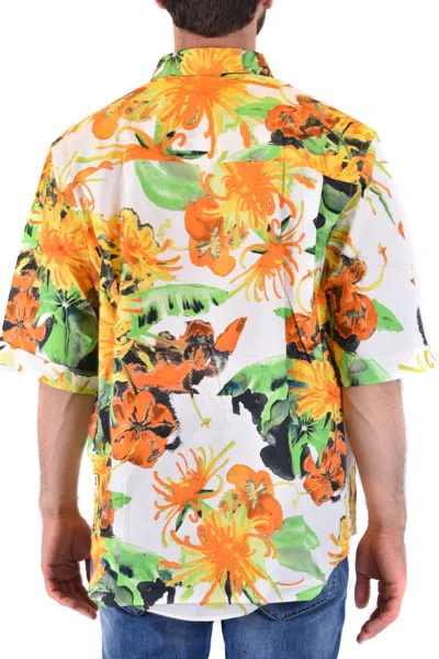 Msgm Shirts Multicolor In White