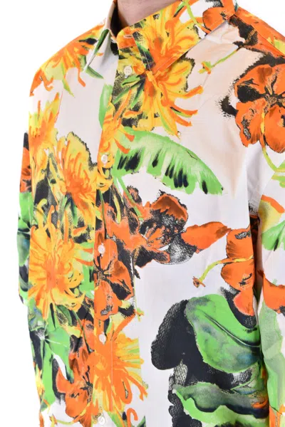 Msgm Shirts Multicolor In White