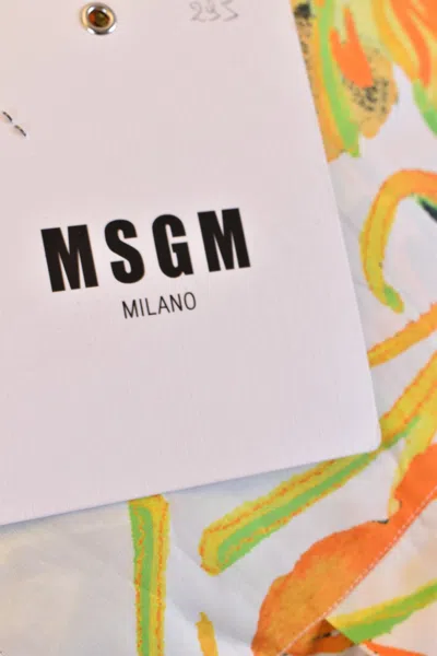Msgm Shirts Multicolor In White