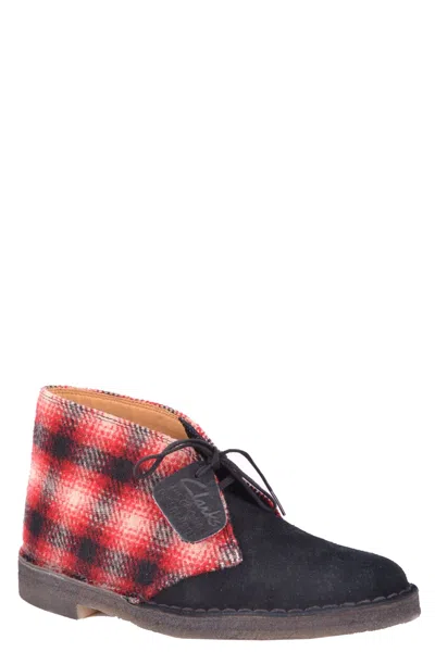 Clarks Bootie Red In Multi