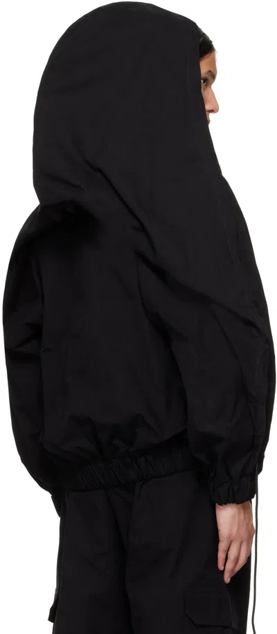 Egonlab Black Back Fold Track Jacket In Black