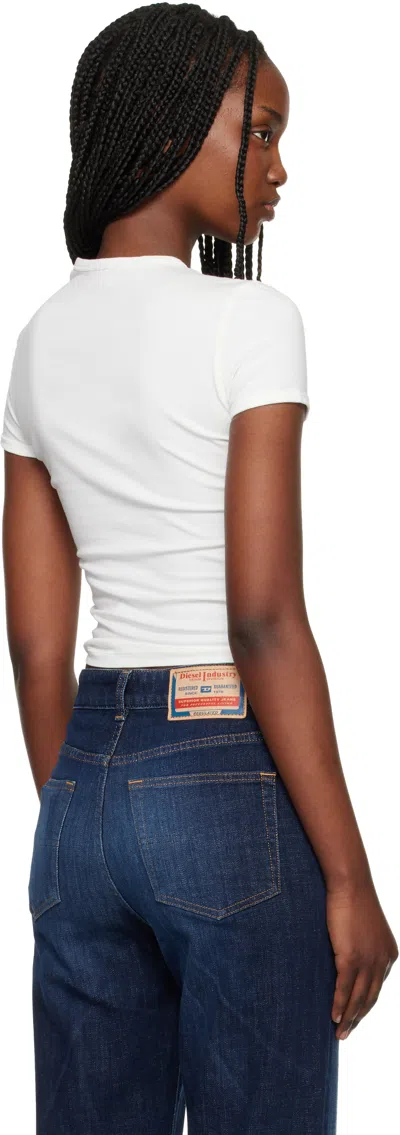 Diesel White T-uncutieslong-od T-shirt