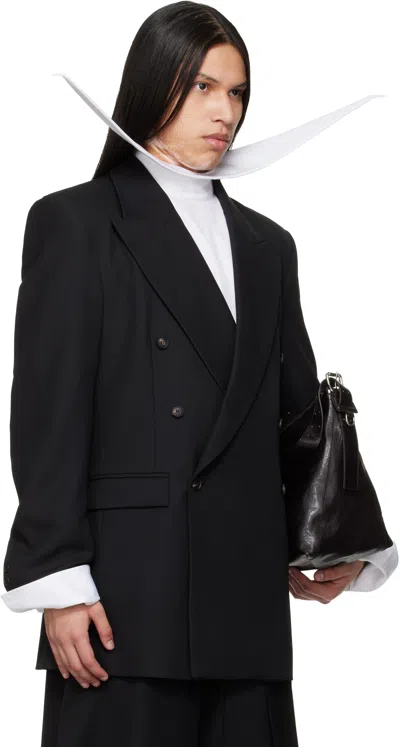 Egonlab Black Oversized Tailored Blazer In Black