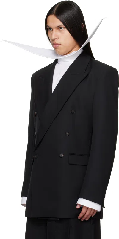 Egonlab Black Oversized Tailored Blazer In Black