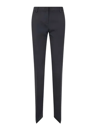Ermanno Scervino Tailored Bootcut Trousers With Flared Hem And Refined Finish In Black
