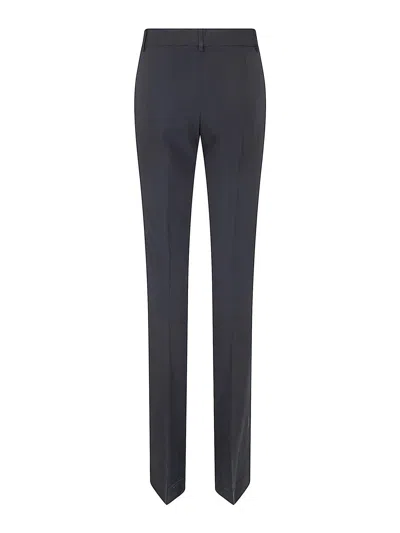 Ermanno Scervino Tailored Bootcut Trousers With Flared Hem And Refined Finish In Black