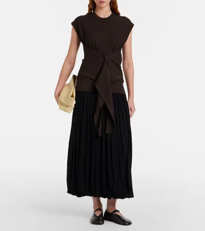 Lemaire Glove Nappa Leather Ballet Flats In Black