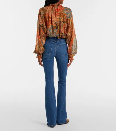 Veronica Beard Beverly Flared Jeans In Blue