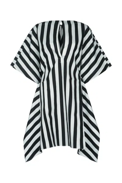 Jacquemus Womens Jacquard Medium Stripes Moisson Striped Cotton And Silk Tunic In Multi