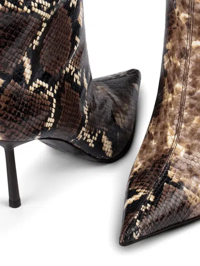 Le Silla Bella Python-print Boots In Animal Print