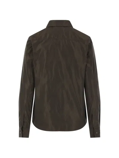 Aspesi Button-front Shirt Jacket In Brown