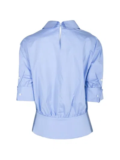 Marni Collared Buttoned Shirt In Blue