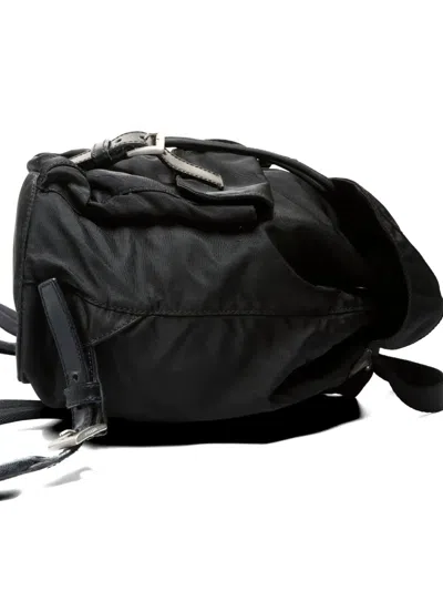 Pre-owned Prada 1990s-2010s Triangle-logo Backpack In Black
