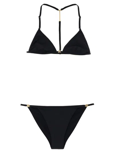 Tom Ford Triangle Bikini Set Adjustable Straps Hardware In Black