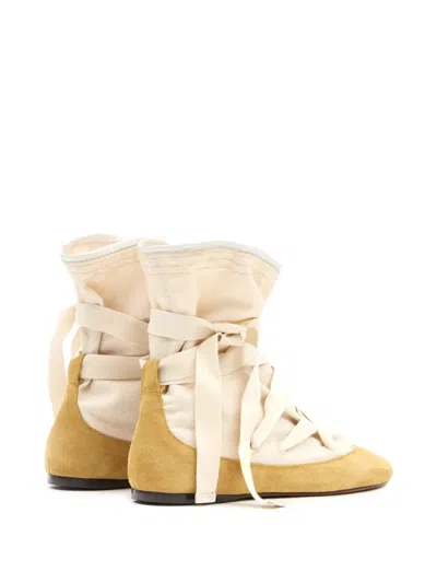 Isabel Marant Beige Solid Letiz Boots In Neutral