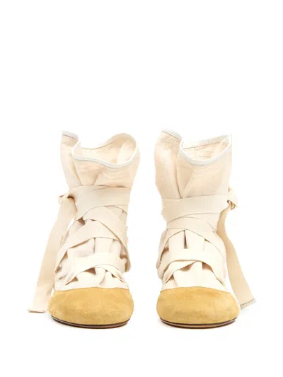 Isabel Marant Beige Solid Letiz Boots In Neutral