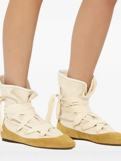Isabel Marant Beige Solid Letiz Boots In Neutral