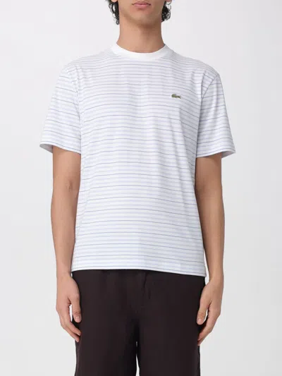 Lacoste Striped Round-neck T-shirt In Multi