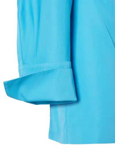 Fendi Chemisier Dress With Long Sleeves In Blue