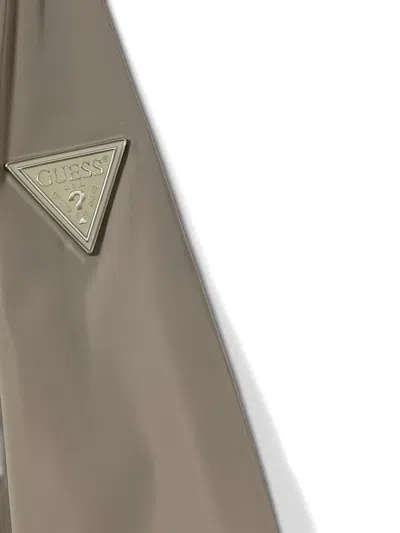 Guess Logo-plaque Jacket In Neutral