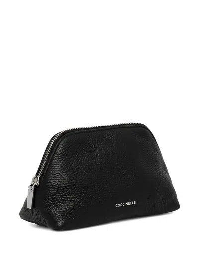 Coccinelle 헬가 미디엄 메이크업 파우치 In Black