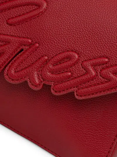 Guess 엠보스드 로고 숄더 백 In Red