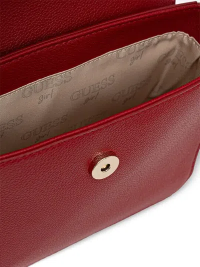Guess 엠보스드 로고 숄더 백 In Red