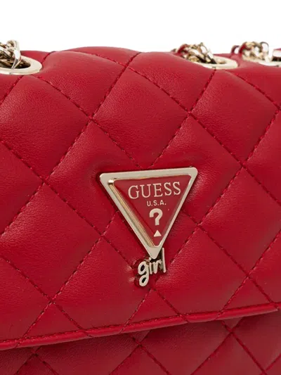 Guess 퀼팅 체인 백 In Brown