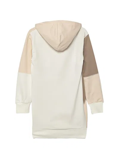 Guess 로고 디테일 패치워크 후드 드레스 In Multi