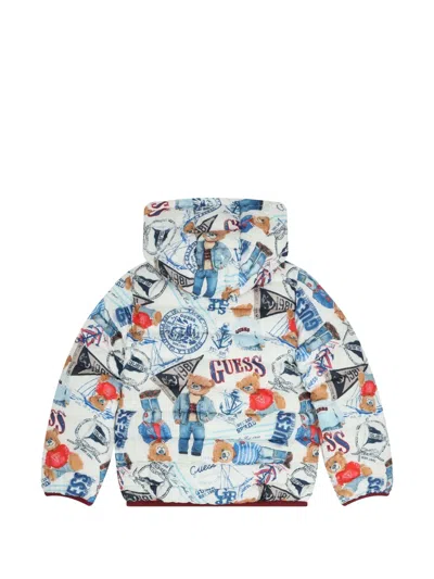 Guess Usa 후드 프린트 재킷 In Multi