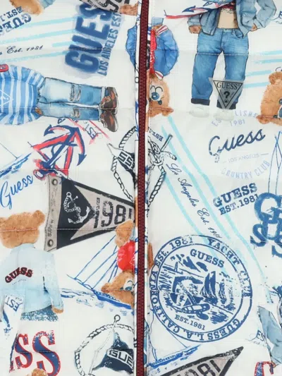 Guess Usa 후드 프린트 재킷 In Multi