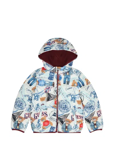 Guess Usa 후드 프린트 재킷 In Multi