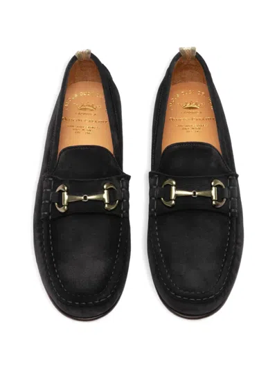 Officine Creative 발프론 홀스빗 스웨이드 로퍼 In Black