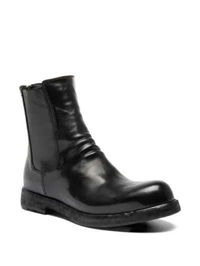 Officine Creative 불라 Dd 지퍼 레더 첼시 부츠 In Black