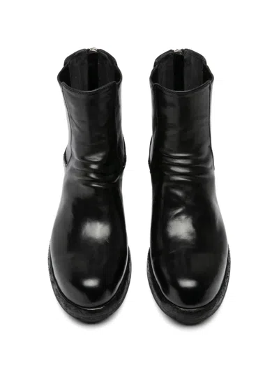 Officine Creative 불라 Dd 지퍼 레더 첼시 부츠 In Black