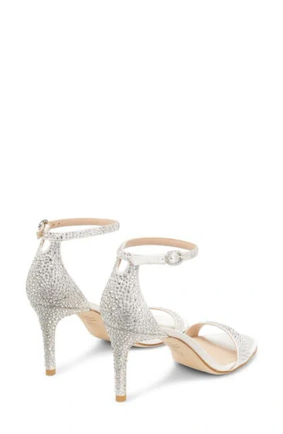 Stuart Weitzman Woman Sandals Beige Size 10.5 Textile Fibers In Multi