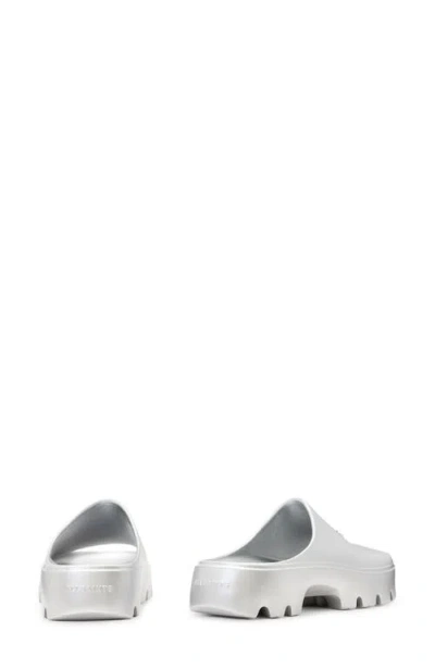 Allsaints Eclipse Platform Slide Sandal In Silver