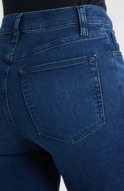 Frame Le Jane Faded High-rise Straight-leg Jeans In Dark Denim