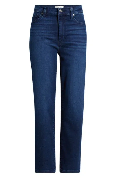 Frame Le Jane Faded High-rise Straight-leg Jeans In Dark Denim