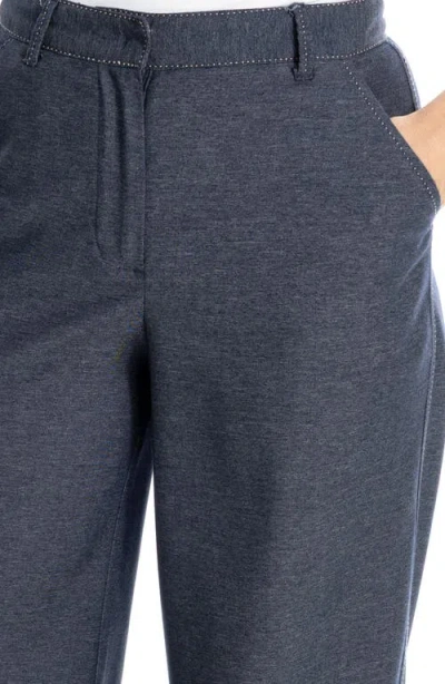 Max Studio Wide Leg Pants In Blue