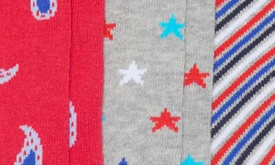 Lorenzo Uomo Assorted 3-pack Crew Socks In Multi