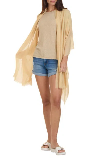 Bruno Magli Solid Fringe Scarf In Neutral