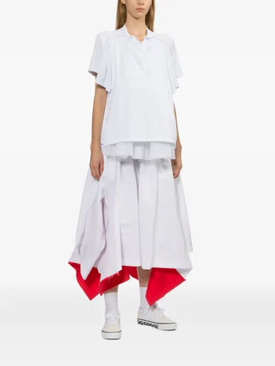 Comme Des Garçons Layered T-shirt In White