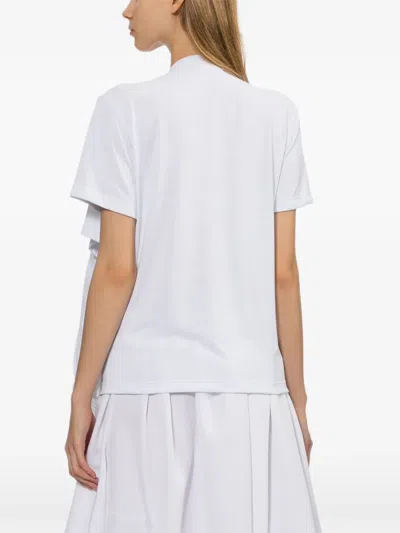 Comme Des Garçons Layered T-shirt In White