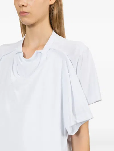 Comme Des Garçons Layered T-shirt In White