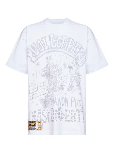 Pdf White Cotton Jersey Printed T-shirt In White