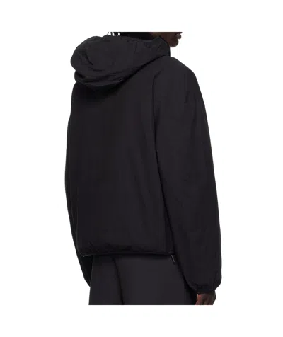 Heliot Emil Interlucent Reversible Pullover Jacket In Black