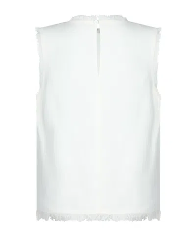 Antonelli Fringed-trim Top In White